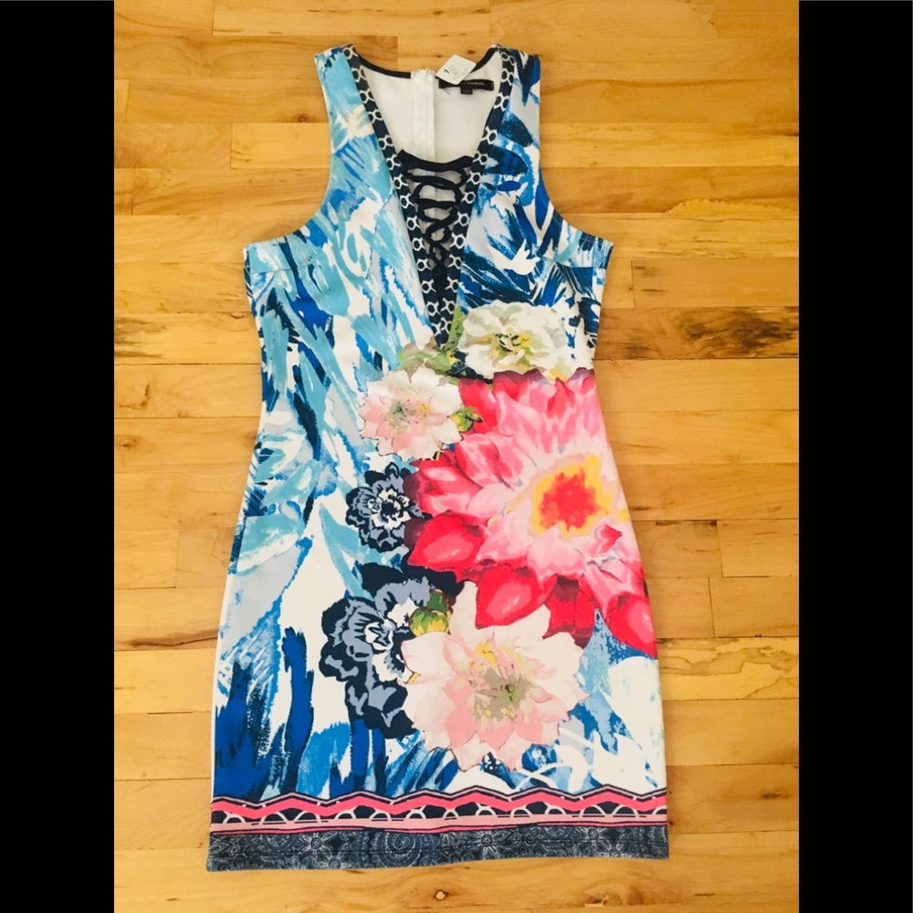Flower Print Sleeveless Dress